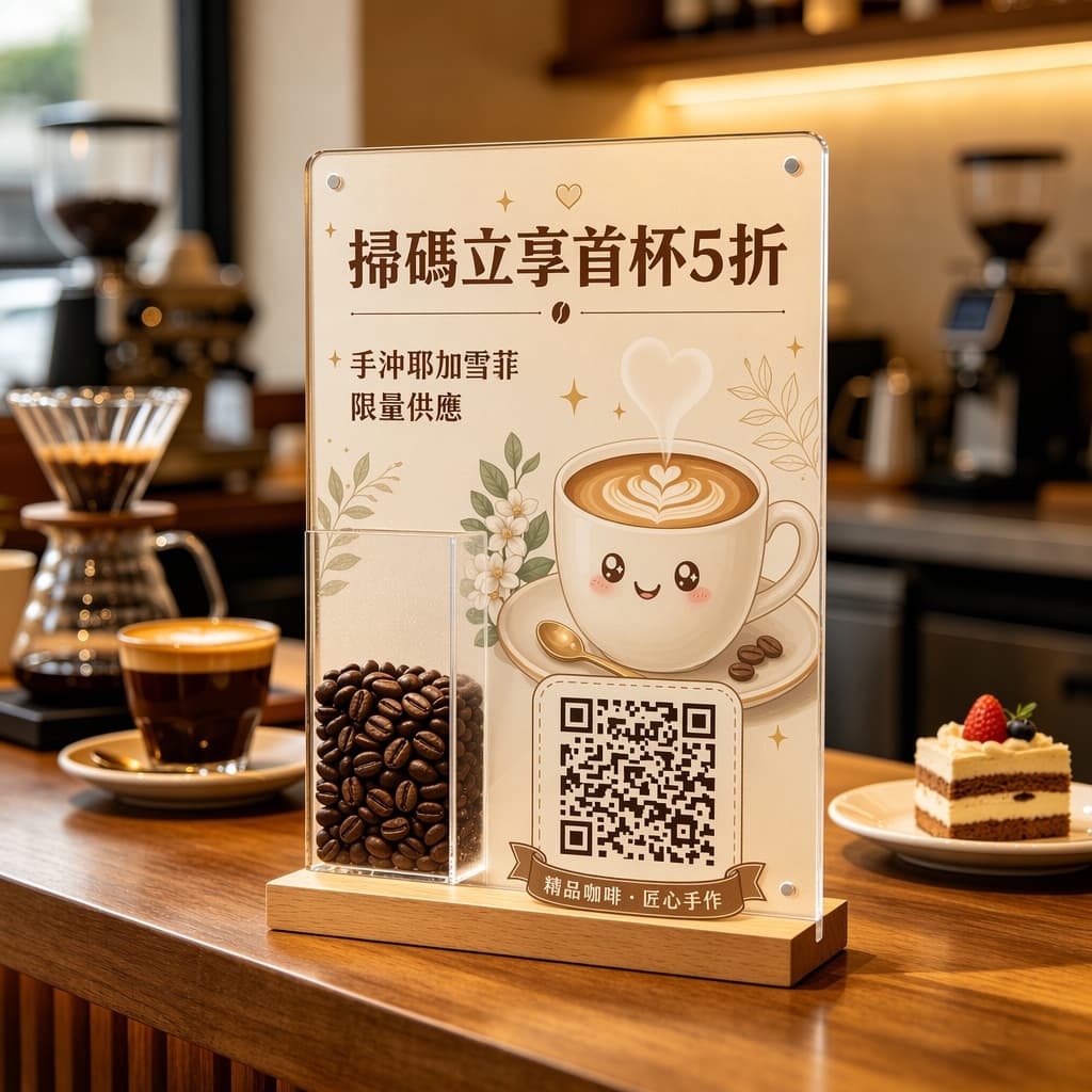 咖啡壓克力立牌